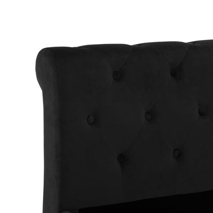 Giroletto Nero in Velluto 100x200 cm