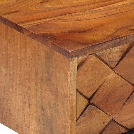 Tavolino da Caffè 68x68x38 cm in Legno Massello di Acacia