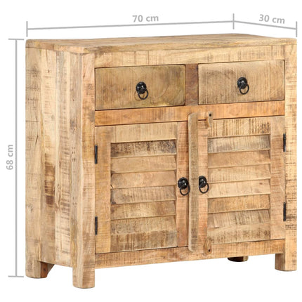 Credenza 70x30x68 cm in Legno Massello di Mango