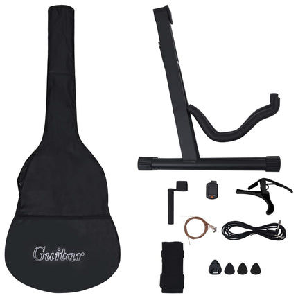 Set Chitarra Western 12 pz con Equalizzatore e 6 Corde Blu