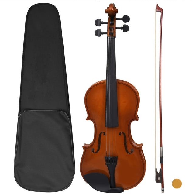 Set Completo Violino con Arco e Mentoniera Naturale 4/4