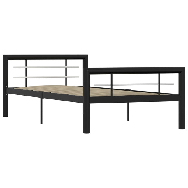 Giroletto Nero e Bianco in Metallo 90x200 cm