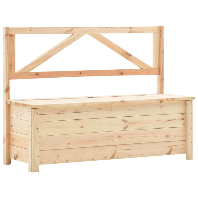 Cassapanca 120 cm Legno Massello di Pino