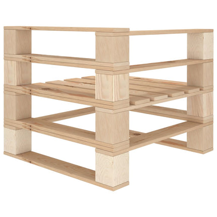 Set Divani da Giardino Pallet 5 pz in Legno