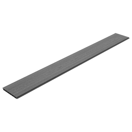 Set Pannelli Recinzione in WPC 2 Quadrati 353x187 cm Grigio