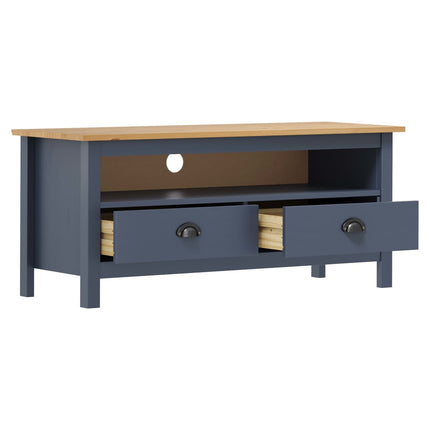 Mobile Porta TV Hill Grigio 110x40x47 cm in Legno di Pino