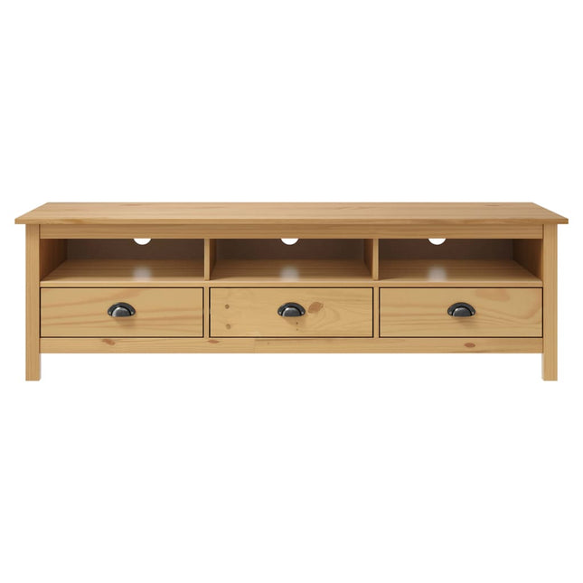 Mobile Porta TV Hill Marrone ambra 158x40x47cm Legno Pino