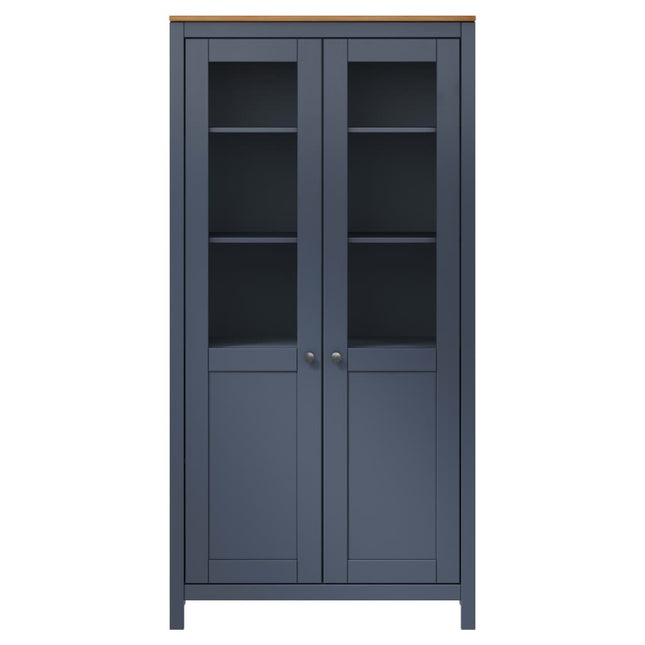 Credenza Alta Hill Grigia 85x37x170,5 cm in Legno di Pino