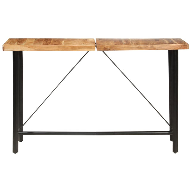 Set da Bar 9 pz in Legno Massello di Acacia e Legno di Recupero