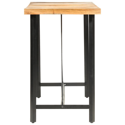 Set da Bar 9 pz in Legno Massello di Acacia e Legno di Recupero