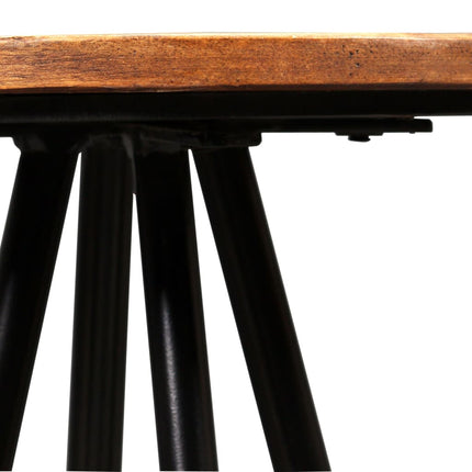 Set da Bar 9 pz in Legno Massello di Acacia e Legno di Recupero