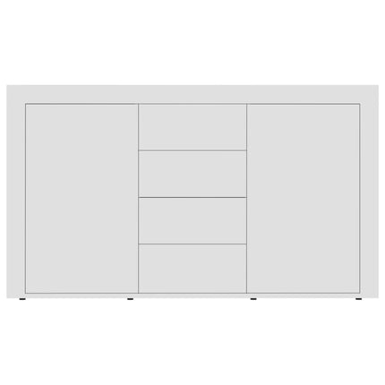 Credenza Bianca 120x36x69 cm in Legno Multistrato