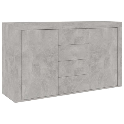 Credenza Grigio Cemento 120x36x69 cm in Legno Multistrato