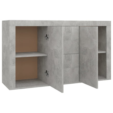 Credenza Grigio Cemento 120x36x69 cm in Legno Multistrato