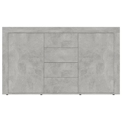 Credenza Grigio Cemento 120x36x69 cm in Legno Multistrato