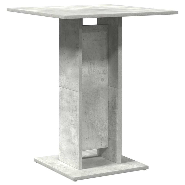 Tavolo da Bistrot Grigio Cemento 60x60x75 cm Legno Multistrato
