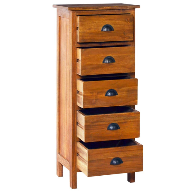 Credenza 45x35x110 cm in Legno Massello di Teak