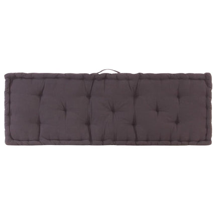 Cuscini per Pallet e Pavimento 2 pz in Cotone Antracite