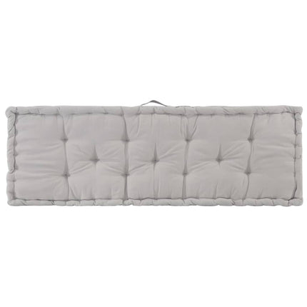 Cuscini per Pallet e Pavimento 2 pz in Cotone Grigio