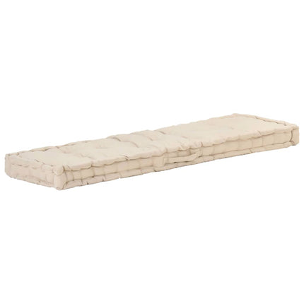 Cuscini per Pallet e Pavimento 2 pz in Cotone Beige