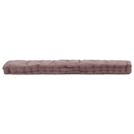 Cuscini per Pallet e Pavimento 2 pz in Cotone Grigio Talpa