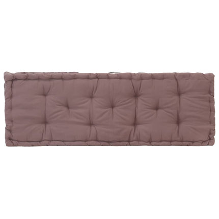Cuscini per Pallet e Pavimento 2 pz in Cotone Grigio Talpa