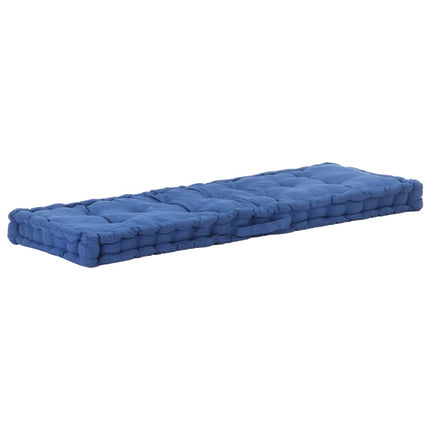 Cuscini per Pallet e Pavimento 2 pz in Cotone Blu Chiaro