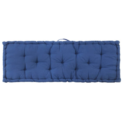 Cuscini per Pallet e Pavimento 2 pz in Cotone Blu Chiaro