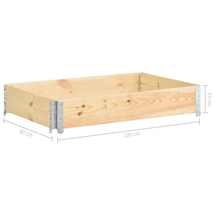 Collare per Pallet 80x120 cm in Legno Massello di Pino