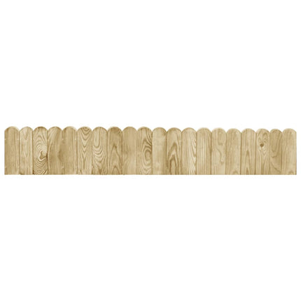 Rotoli di Bordura 2 pz 120 cm in Legno di Pino impregnato