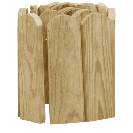 Rotoli di Bordura 2 pz 120 cm in Legno di Pino impregnato