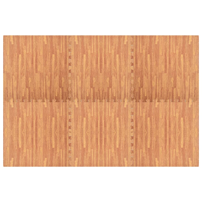 Tappetino a Incastro 6 pz Venature Legno 2,16 Ã£Å½Â¡ Schiuma EVA