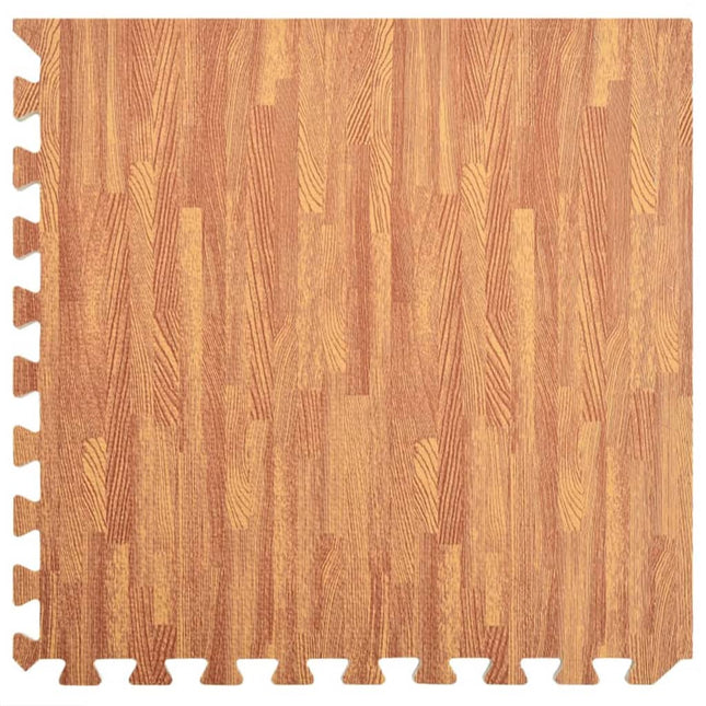 Tappetino a Incastro 24 pz Venature Legno 8,64 Ã£Å½Â¡ Schiuma EVA