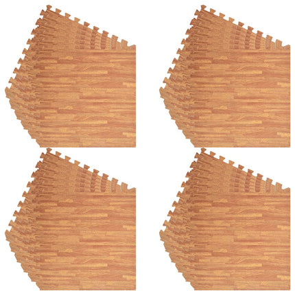 Tappetino a Incastro 24 pz Venature Legno 8,64 Ã£Å½Â¡ Schiuma EVA