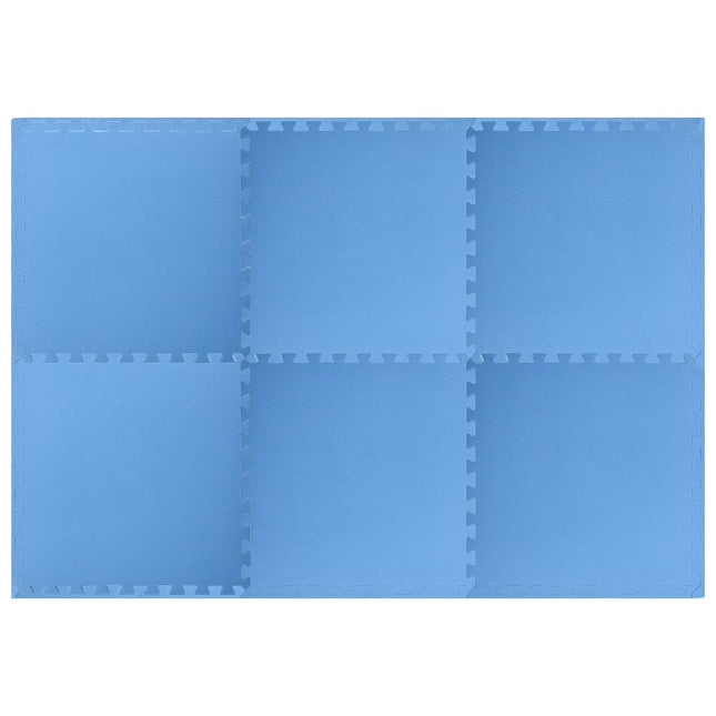 Tappetino a Incastro 6 pz 2,16 mÂ² in Schiuma EVA Blu