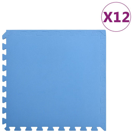 Tappetino a Incastro 12 pz 4,32 mÃ‚Â² in Schiuma EVA Blu