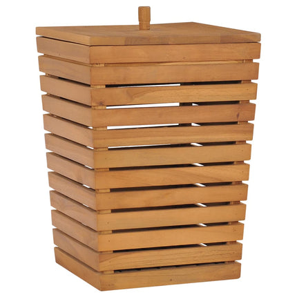 Cesto Portabiancheria 30x30x45 cm in Massello di Teak