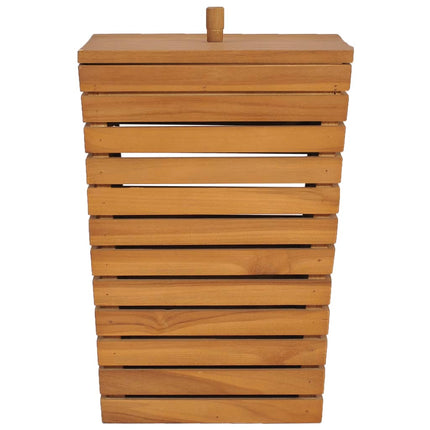 Cesto Portabiancheria 30x30x45 cm in Massello di Teak