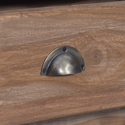 Credenza con 3 Cassetti 60x30x75 cm in Legno Massello di Teak