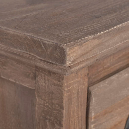 Credenza con 3 Cassetti 60x30x75 cm in Legno Massello di Teak