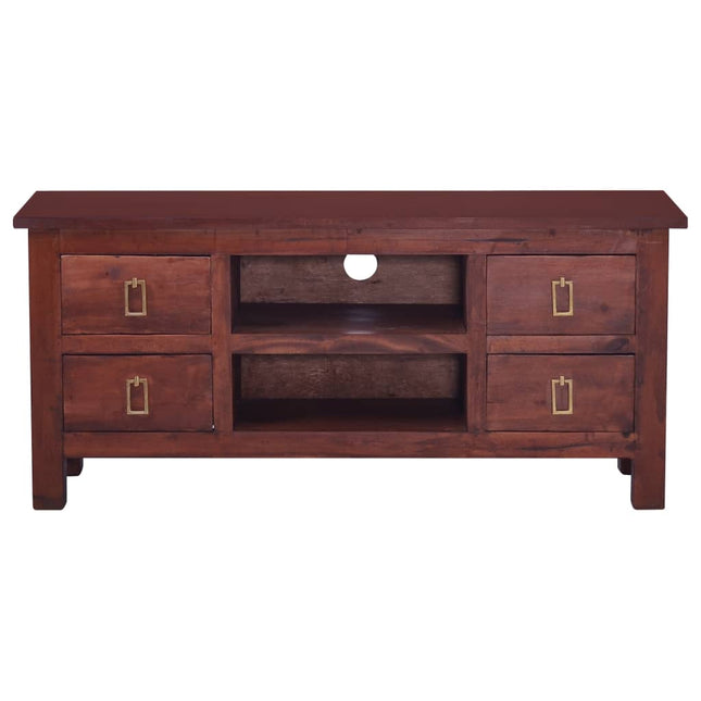 Mobile Porta TV Marrone Classico 100x30x45 cm Legno di Mogano