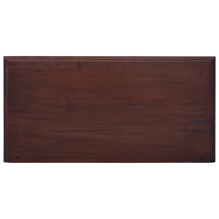 Cassettiera Marrone Classico in Legno Massello di Mogano