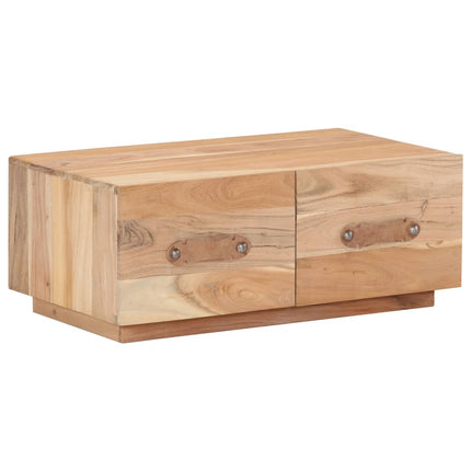 Tavolino da Salotto 90x50x35 cm in Legno Massello di Recupero