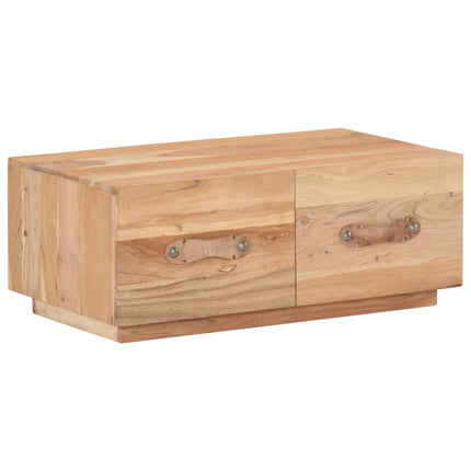 Tavolino da Salotto 90x50x35 cm in Legno Massello di Recupero
