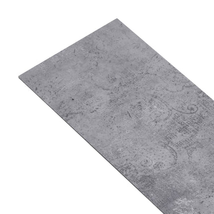 Listoni Pavimenti Non Autoadesivi PVC 5,26m² 2mm Grigio Cemento