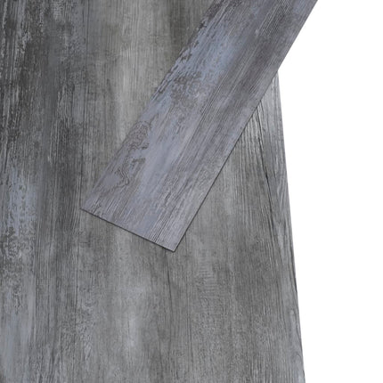 Listoni Pavimenti Non Autoadesivi PVC 5,26m² 2mm Grigio Lucido