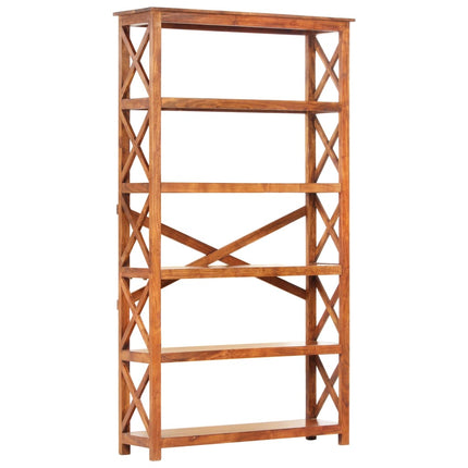 Libreria 100x30x180 cm Legno Massello Acacia Finitura Ambra