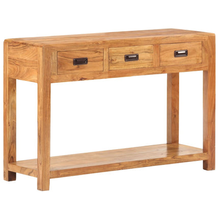 Tavolo Consolle 110x40x76 cm Massello Acacia Finitura Ambra