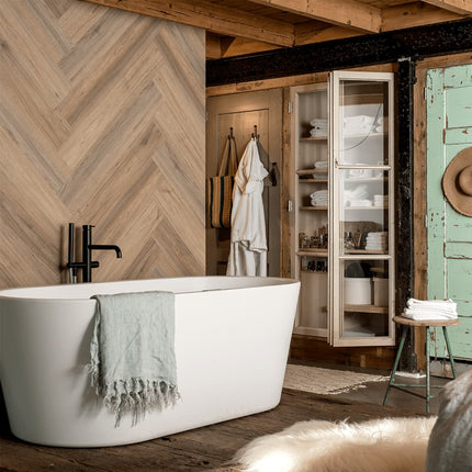 Pannelli Effetto Legno Rovere Naturale Marrone Latte