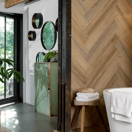 Pannelli Effetto Legno Rovere Naturale Marrone Latte
